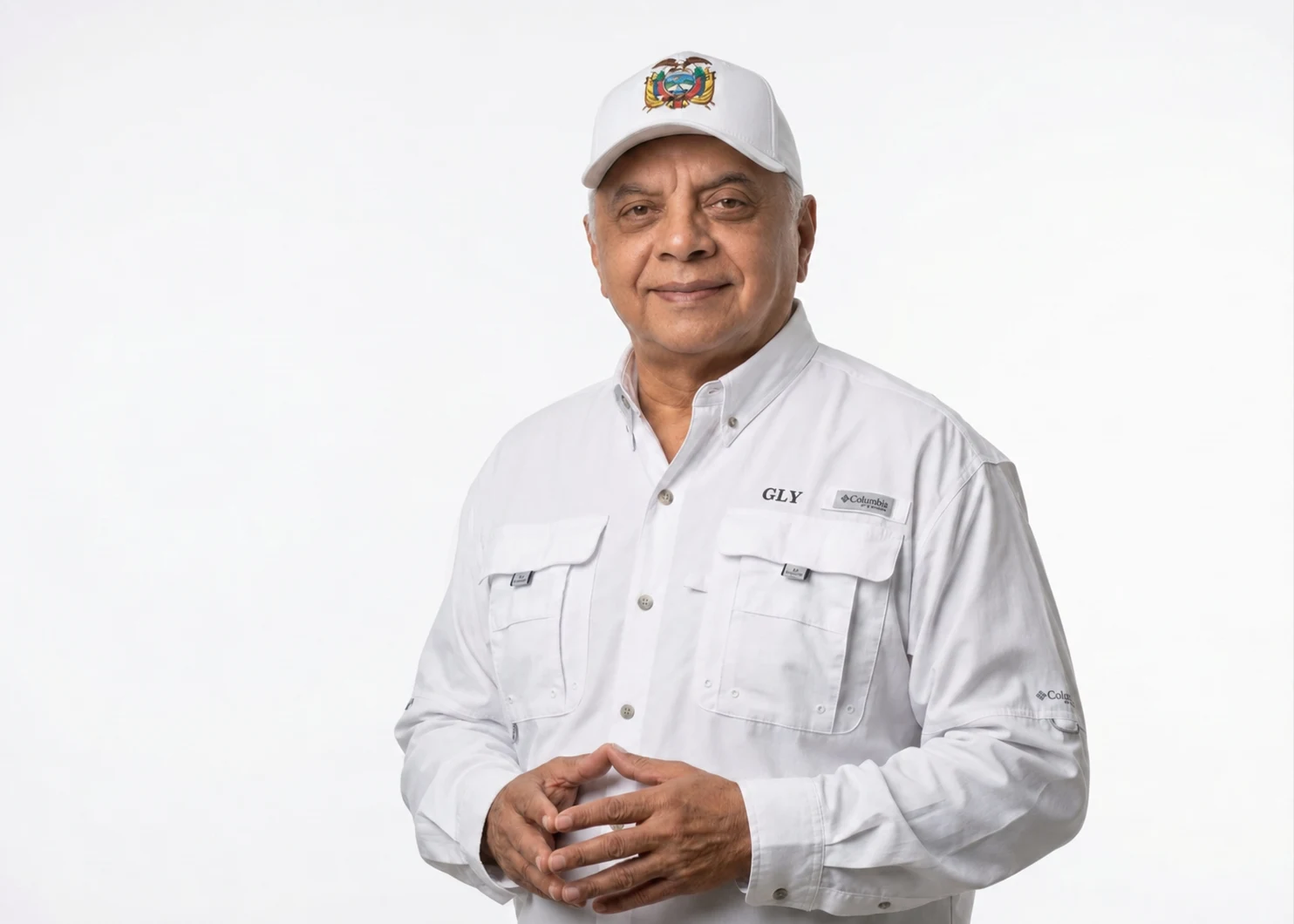 Galo Lara Yépez sonriendo